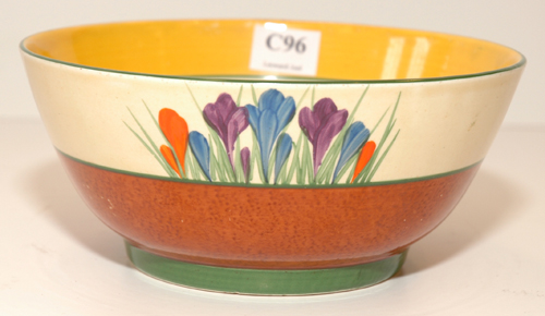 Appraisal: ART DECO BIZARRE BOWL BY CLAIRCE CLIFF