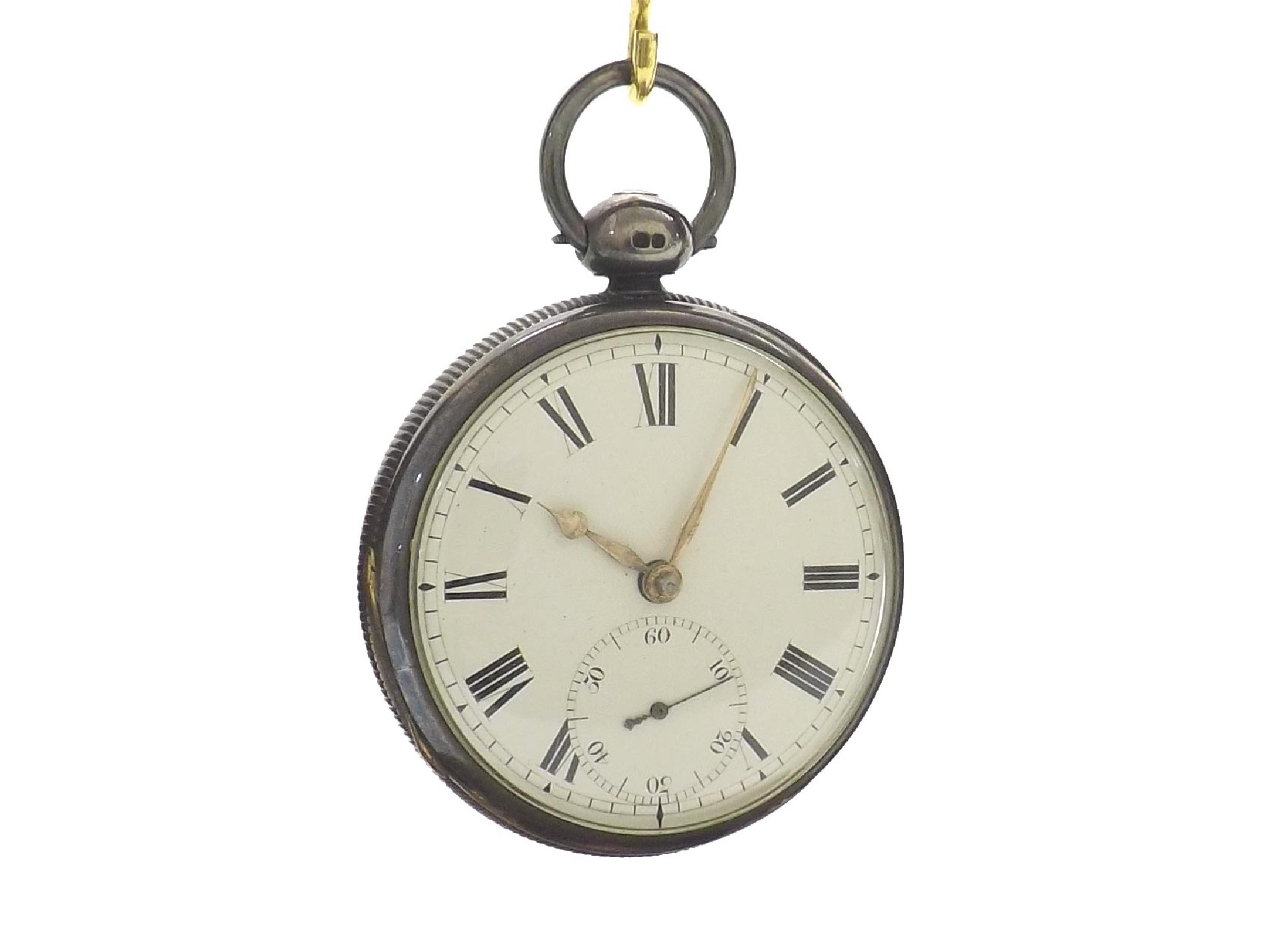 Appraisal: English Massey type III silver fusee lever pocket watch London