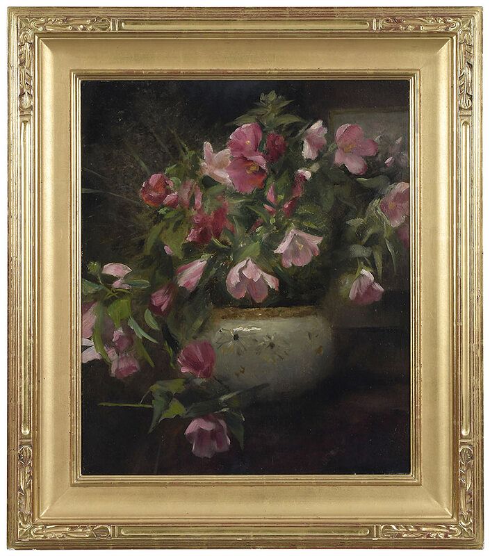 Appraisal: Attributed to Claudine Scott Gilman American - Vase of Mallows