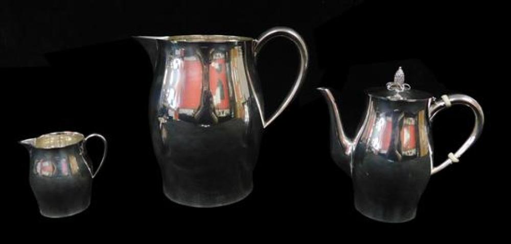 Appraisal: STERLING Three pieces of Tuttle Silversmiths Paul Revere reproduction vessels