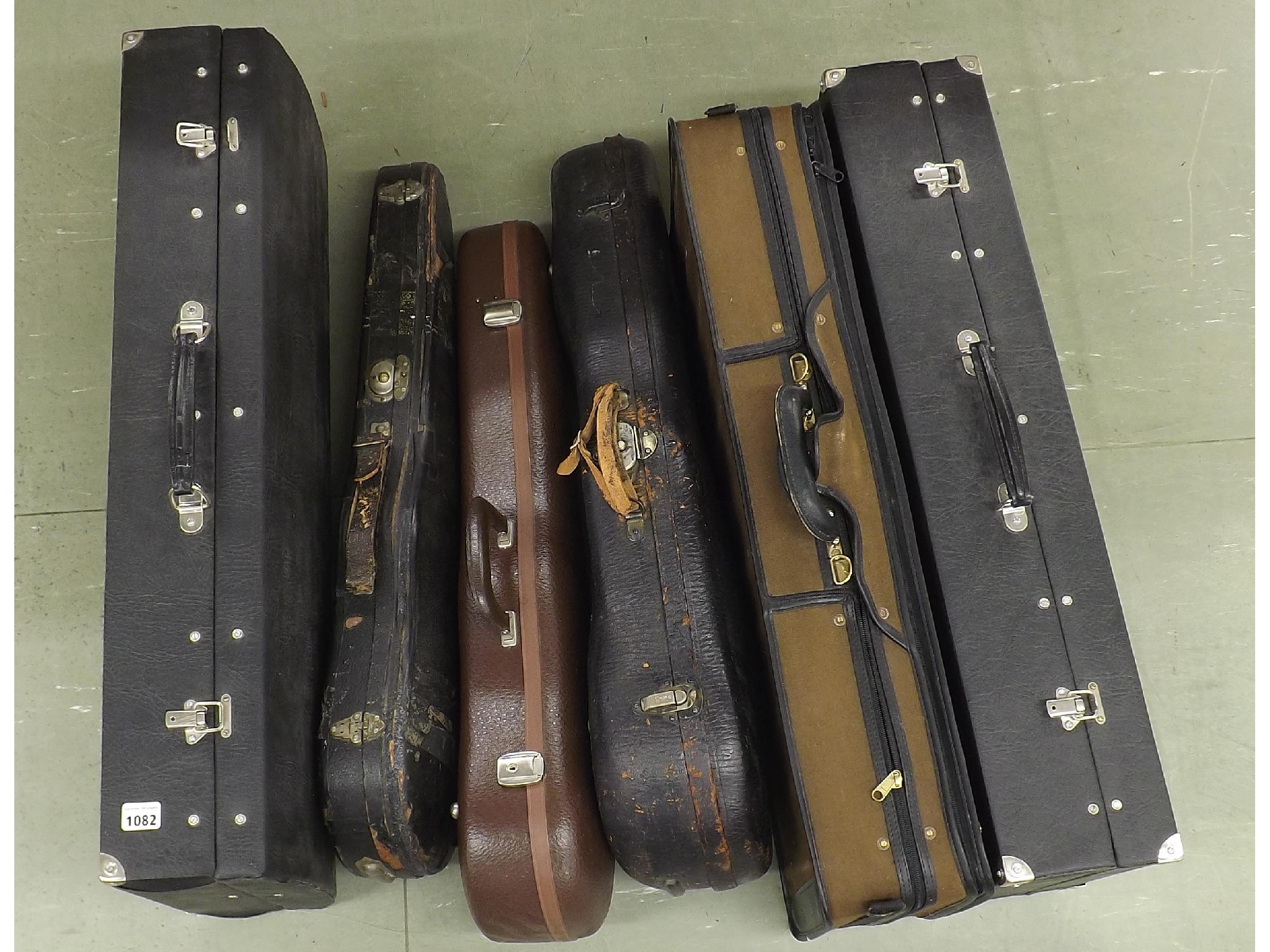 Appraisal: Four various viola cases and two violin cases