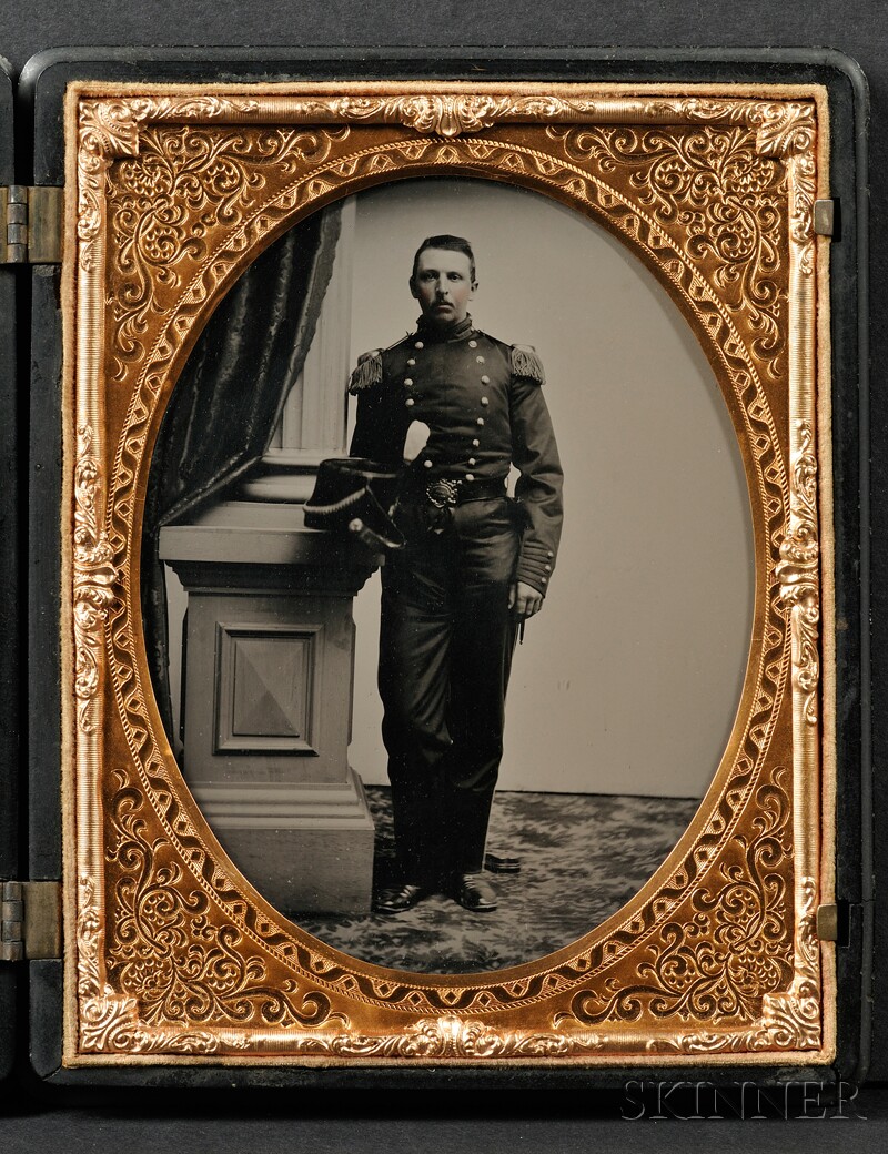 Appraisal: Half Plate Ambrotype of a Pre-Civil War Uniformed Man in