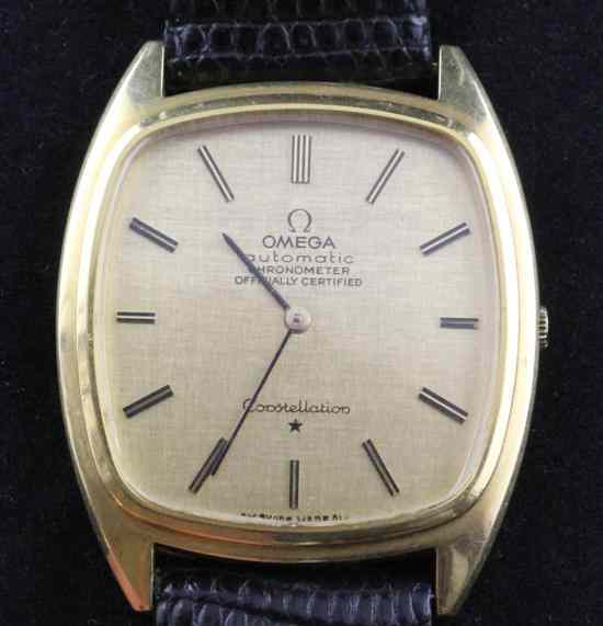 Appraisal: A gentleman's 's ct gold Omega Automatic Constellation dress wrist