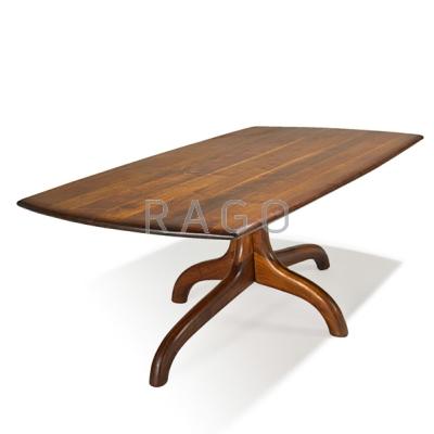 Appraisal: ARTHUR ESPENET CARPENTER - Dining table Bolinas CA Laminated and