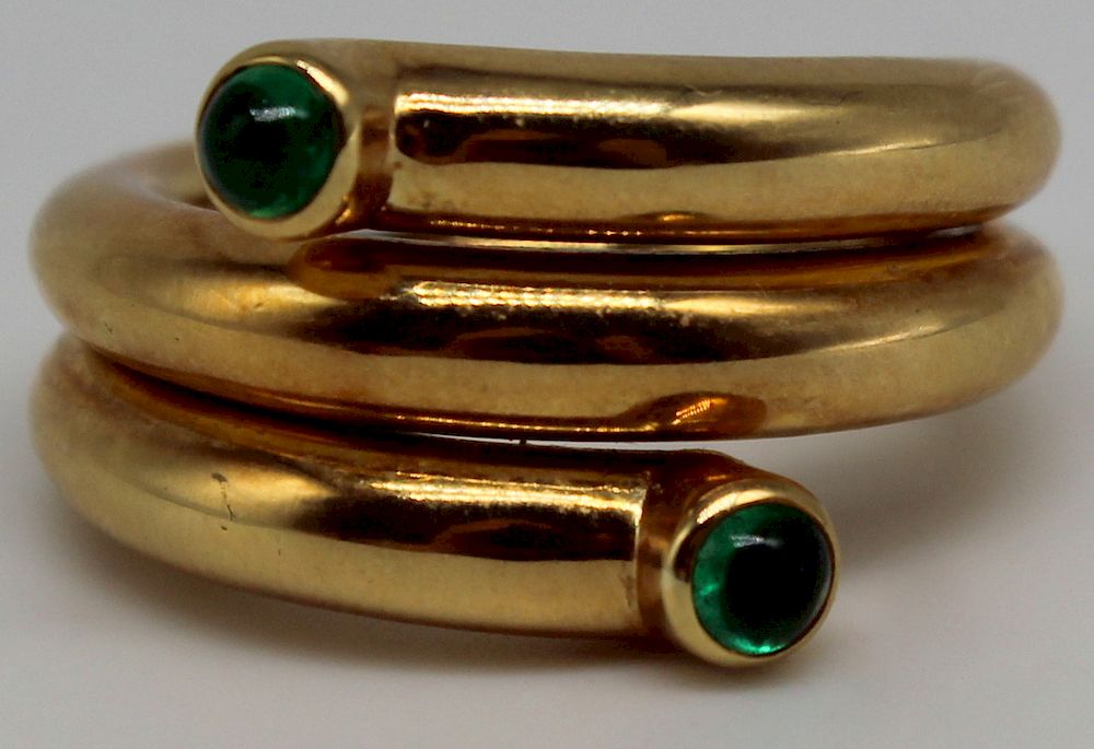 Appraisal: JEWELRY Schlumberger for Tiffany Co kt Gold and Emerald Coil