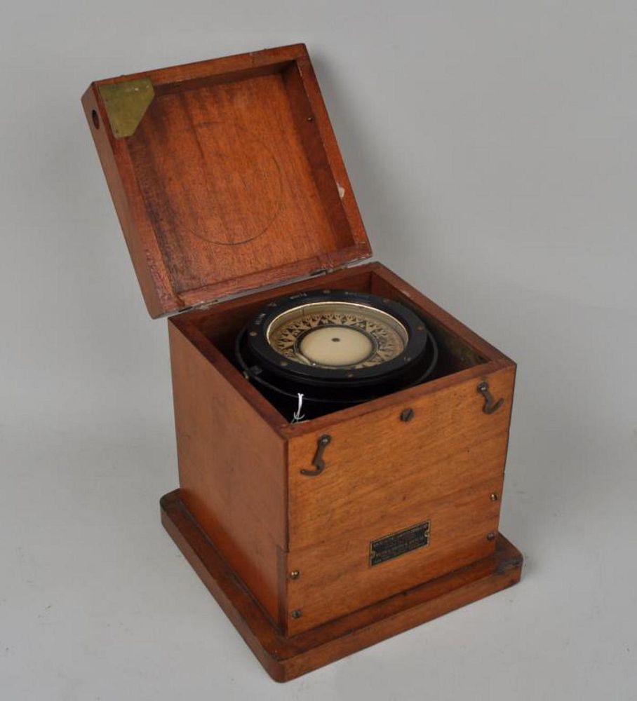 Appraisal: Kelvin White Cased Marine Compass Kelvin Wilfrid O White Co