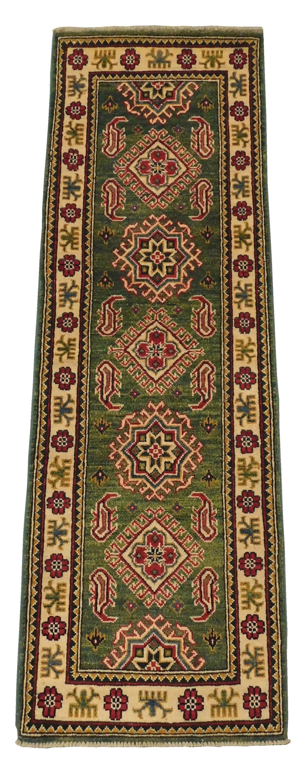 Appraisal: RUG Uzbek Kazak ' x ' hand-knotted wool on cotton