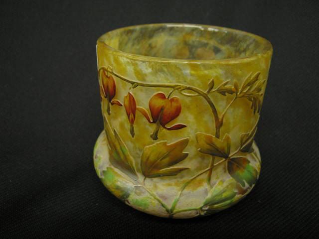 Appraisal: Daum Nancy French Cameo Art Glass Vase enameled on cameo