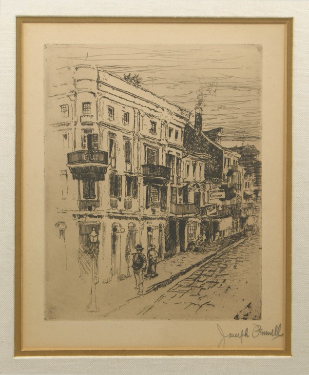 Appraisal: Joseph Pennell - American Engraving of a French Street Scene