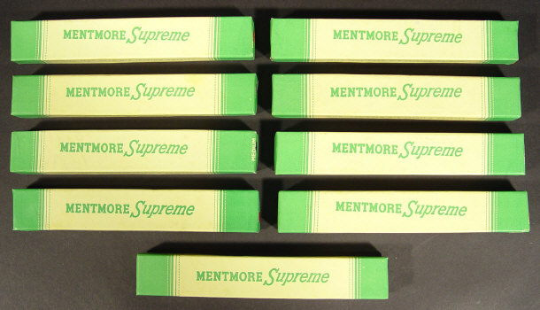 Appraisal: Nine boxed Mentmore Supreme fountain pens each set with ct