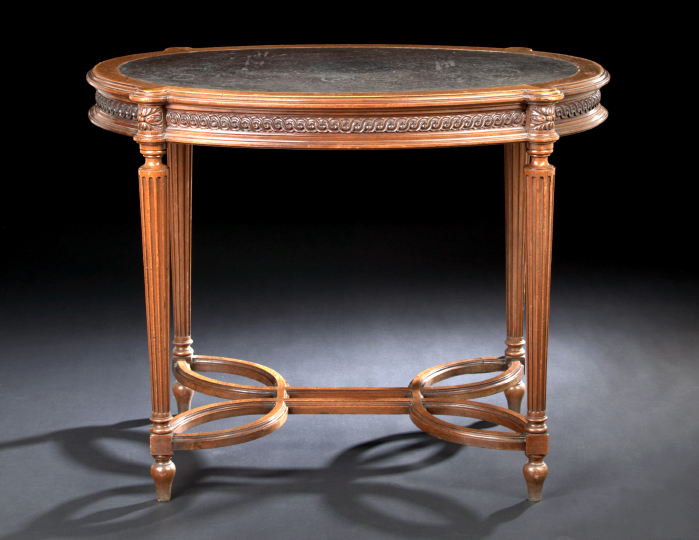 Appraisal: Louis XVI-Style Mahogany Center Table late th century the oval