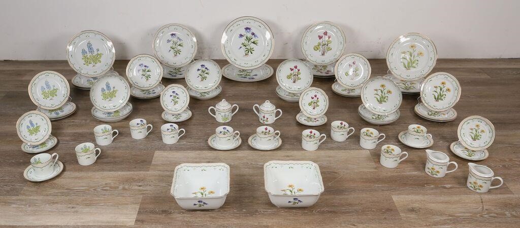 Appraisal: PIECES GEORGES BRIARD VICTORIAN GARDEN CHINA pieces of Georges Briard