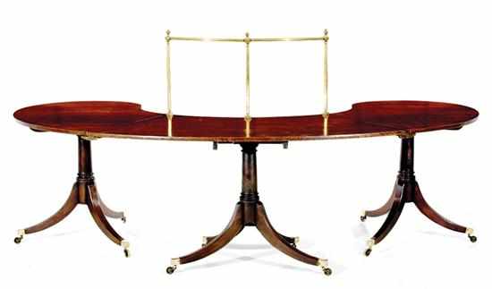 Appraisal: Regency mahogany drinks table first half th century in three