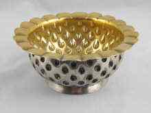 Appraisal: A pre-revolution Russian silver bowl with gilt interior and strawberry