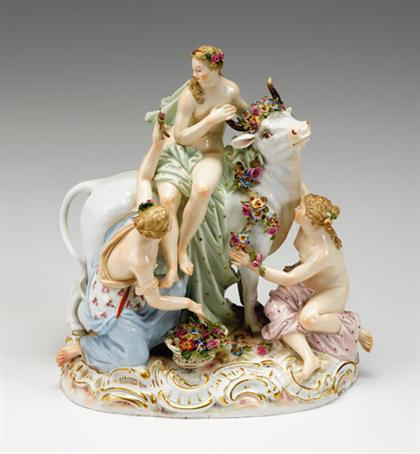 Appraisal: Meissen porcelain figure group 'Europa and the Bull' late th