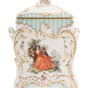 Appraisal: A Berlin K P M Porcelain Box and Cover Early