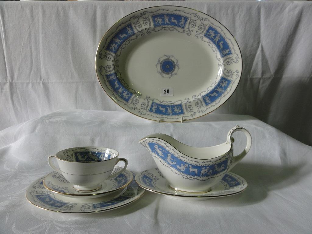 Appraisal: An extensive collection of Coalport dinnerwares in the Revelry pattern