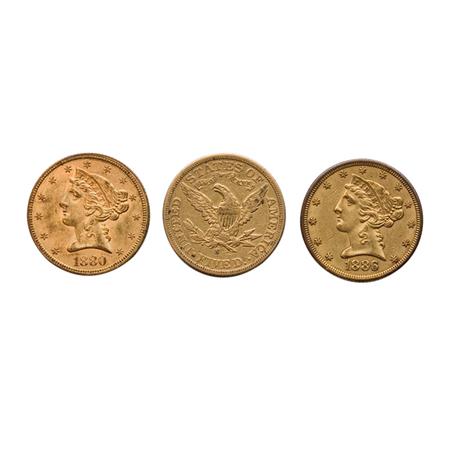 Appraisal: Liberty Head Seven Coins Estimate -