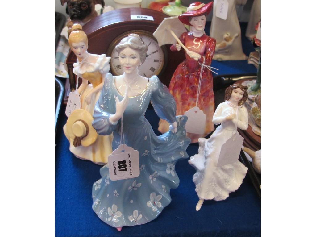 Appraisal: Four China ladies including Coalport and Doulton