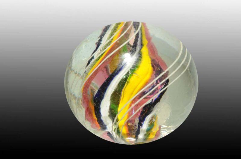 Appraisal: Divided Core Swirl Marble Description Great color Condition Size -