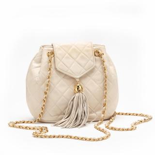 Appraisal: Vintage Tassel Shoulder Bag Chanel made in Italy a rare