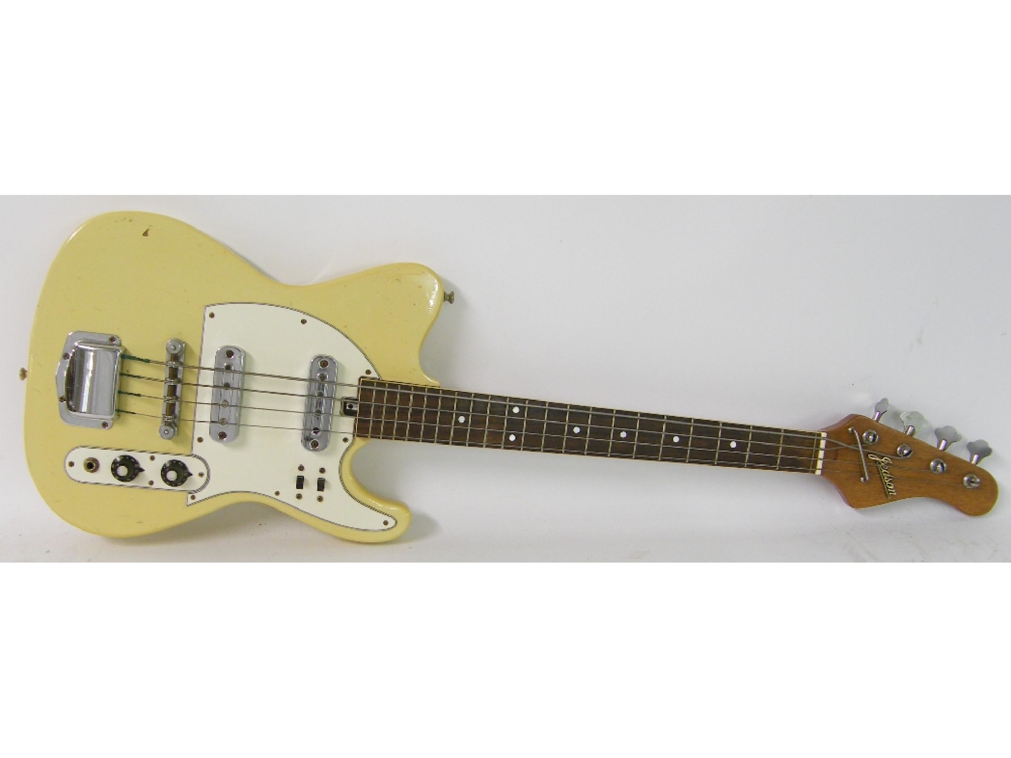 Appraisal: Jedson bass guitar blonde finish with various imperfections electrics appear