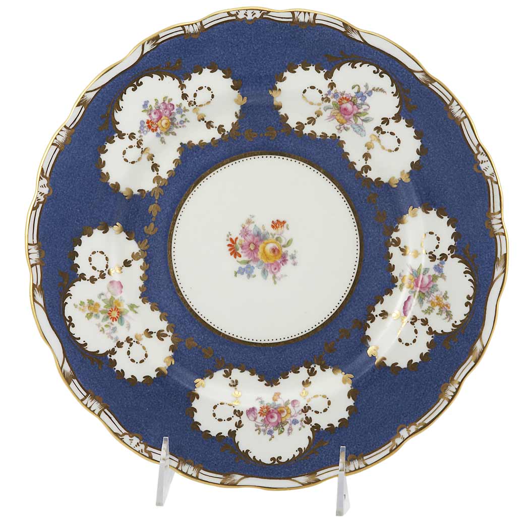 Appraisal: Set of Eleven Crescent Porcelain Dinner plates Each decorated with