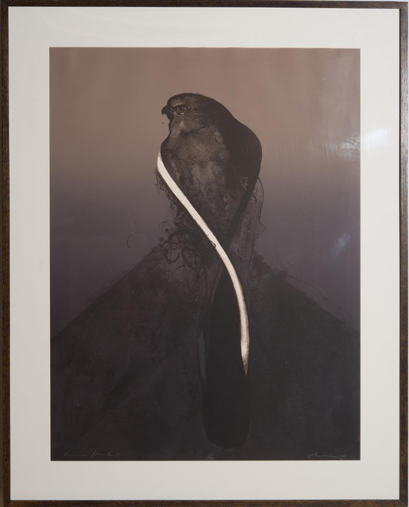 Appraisal: NATHAN OLIVERA - ACOMA HAWK IV Lithograph in colors on