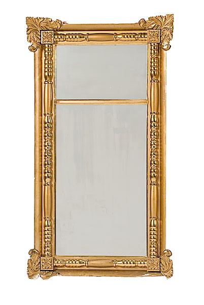 Appraisal: CLASSICAL PIER MIRROR American second quarter th century Classical pier