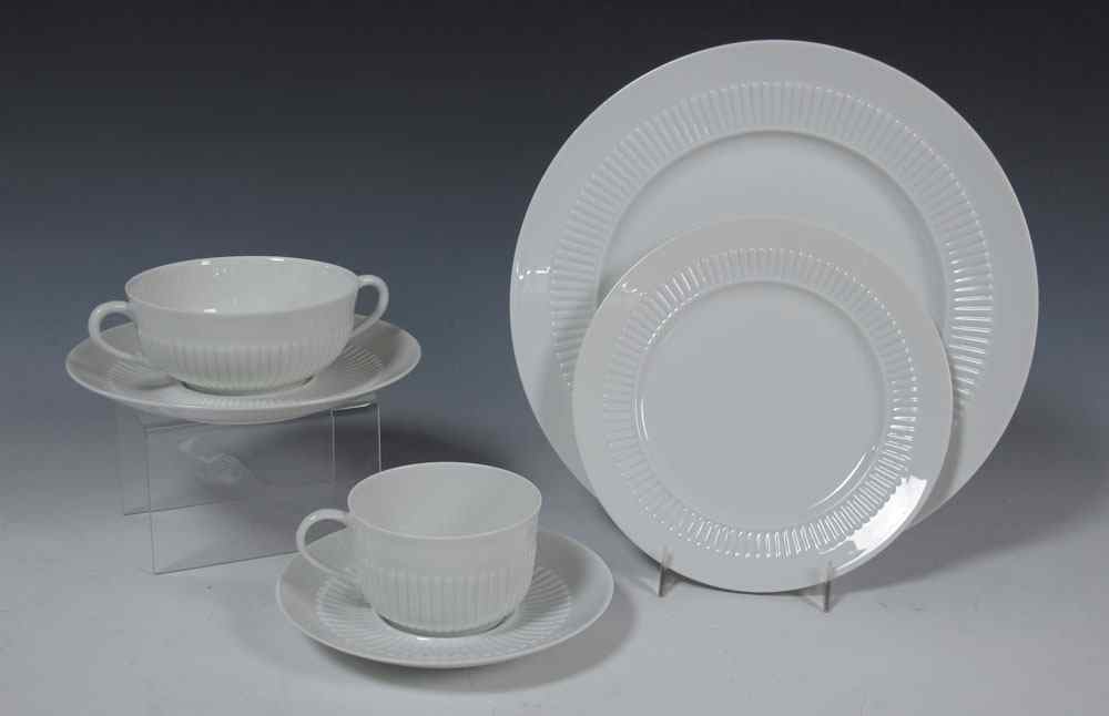 Appraisal: RAYNAUD LIMOGES FINE WHITE CHINA Approx pieces by A Raynaud