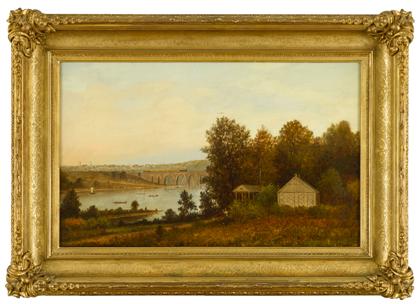 Appraisal: Charles Wilson Knapp - view of philadelphia from the schuylkill