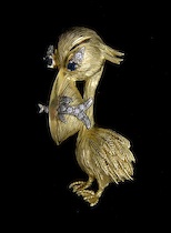 Appraisal: A Charming k Gold Pelican Pin k gold pin in