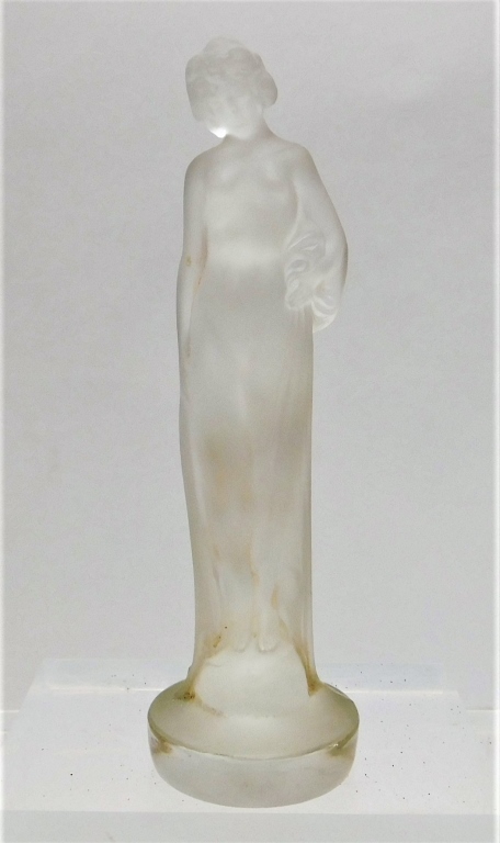 Appraisal: RENE LALIQUE CLASSICAL NUDE WOMAN GLASS FIGURE France - Art