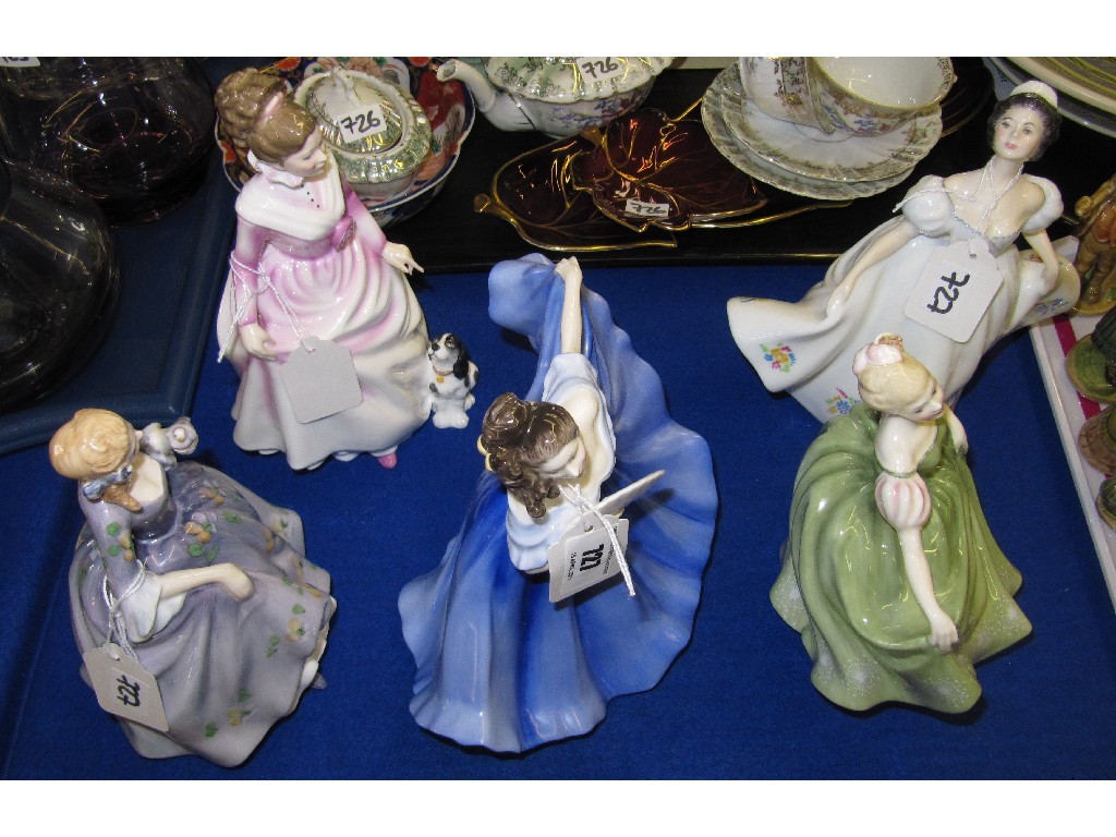 Appraisal: Lot comprising five Doulton ladies 'Nicola' HN 'Good Companion' HN