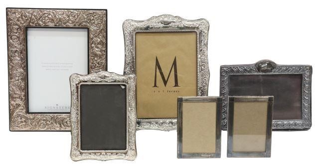 Appraisal: lot of Sterling and silverplate picture frames in various sizes