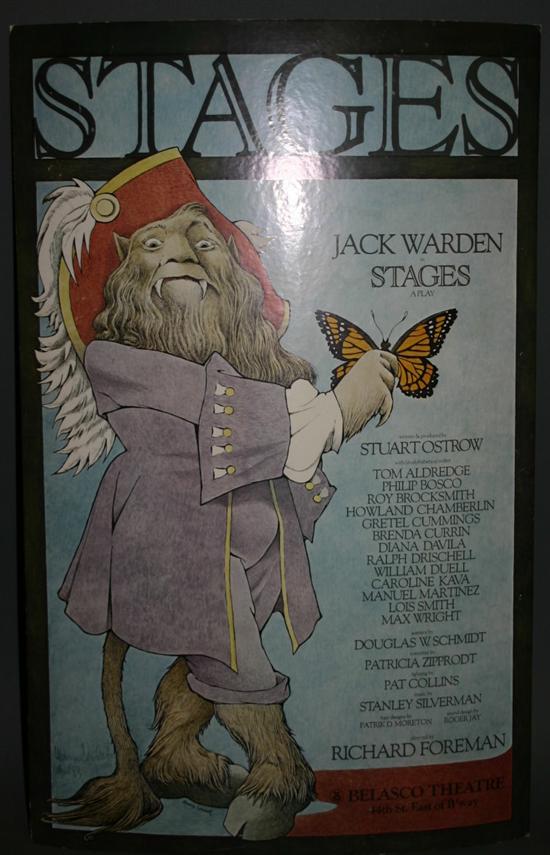 Appraisal: Children's Sendak Maurice Jack Warden In Stages Color poster featuring