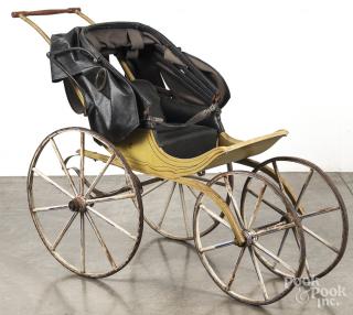 Appraisal: Painted pram late th c '' h '' w