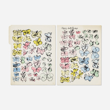 Appraisal: Andy Warhol HAPPY BUTTERFLY DAYS TORN IN HALF c offset