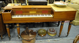 Appraisal: A George IV Broadwood inlaid mahogany square piano no on