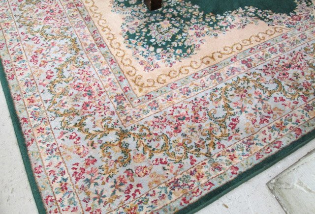 Appraisal: GREEN FIELD KARASTAN AMERICAN ORIENTAL CARPET Persian Kerman design machine