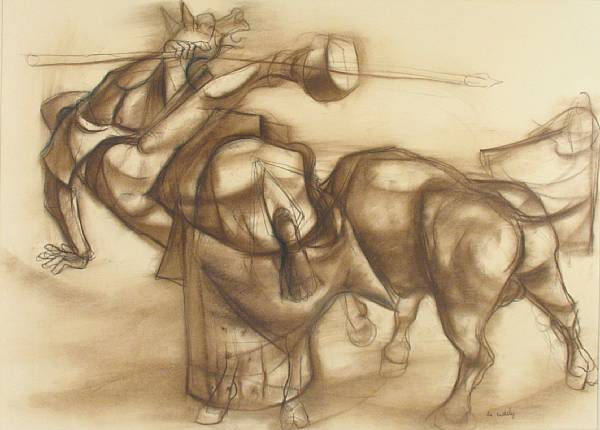 Appraisal: Property from the Dorothy M Lasher Trust Untitled Man Horse