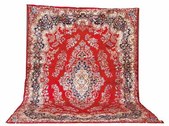 Appraisal: Persian Kerman carpet ' '' x ' ''