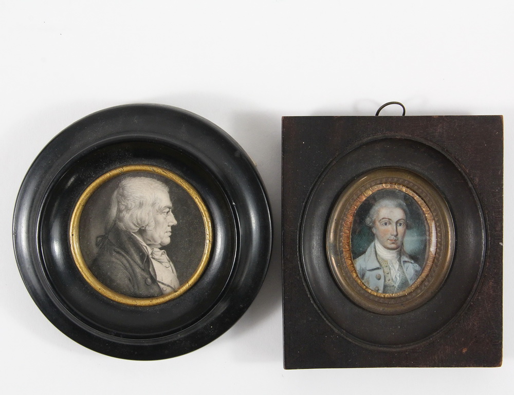 Appraisal: MINIATURE PORTRAITS - Including ATTRIBUTED TO CHARLES WILLSON PEALE MA