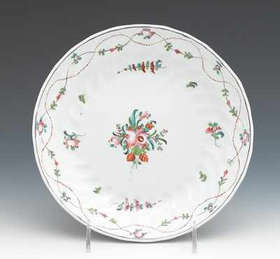 Appraisal: A New Hall Saucer Dish Hard paste porcelain dish with