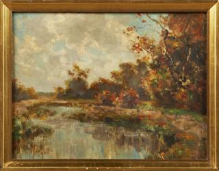 Appraisal: American School Autumn Landscape early th c American School Autumn