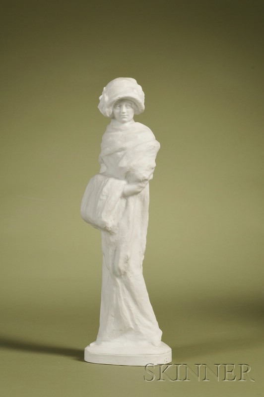 Appraisal: Continental Bisque Figure of a Lady early th century modeled