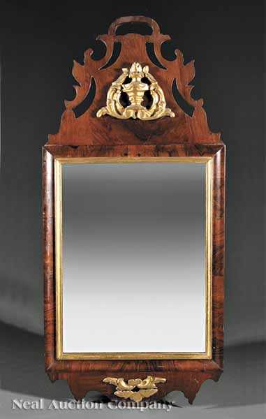 Appraisal: A George III Carved Pine Looking Glass mid- th c