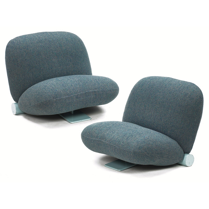 Appraisal: G Bakker lounge chairs pair by Spectrum the Netherlands s