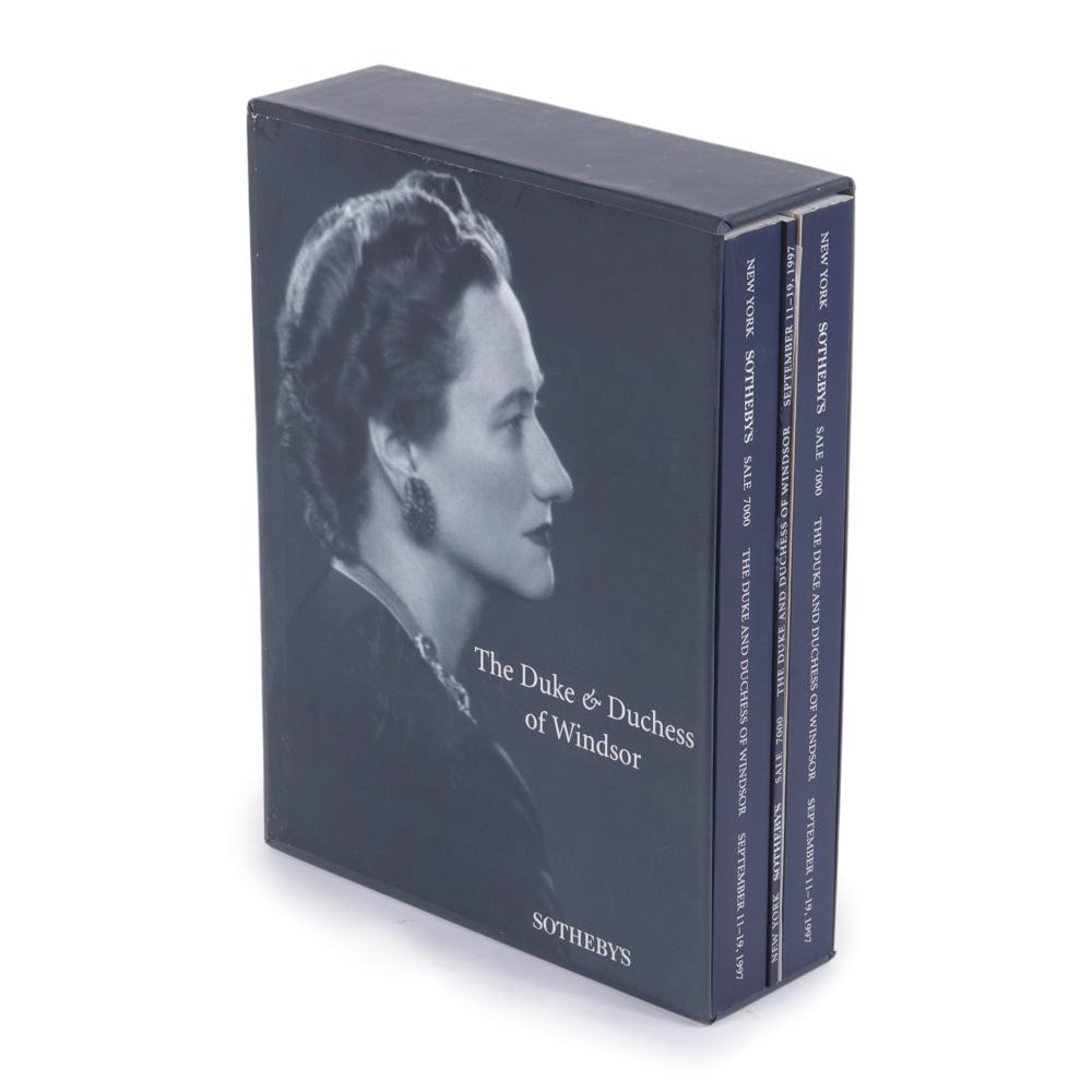 Appraisal: THE DUKE DUCHESS OF WINDSOR AUCTION CATALOG BOOKS SOTHEBY'S SEPTEMBER