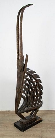 Appraisal: Bambara Tribe Tij Wara Chiwara Antelope Headdress An Antelope headdress